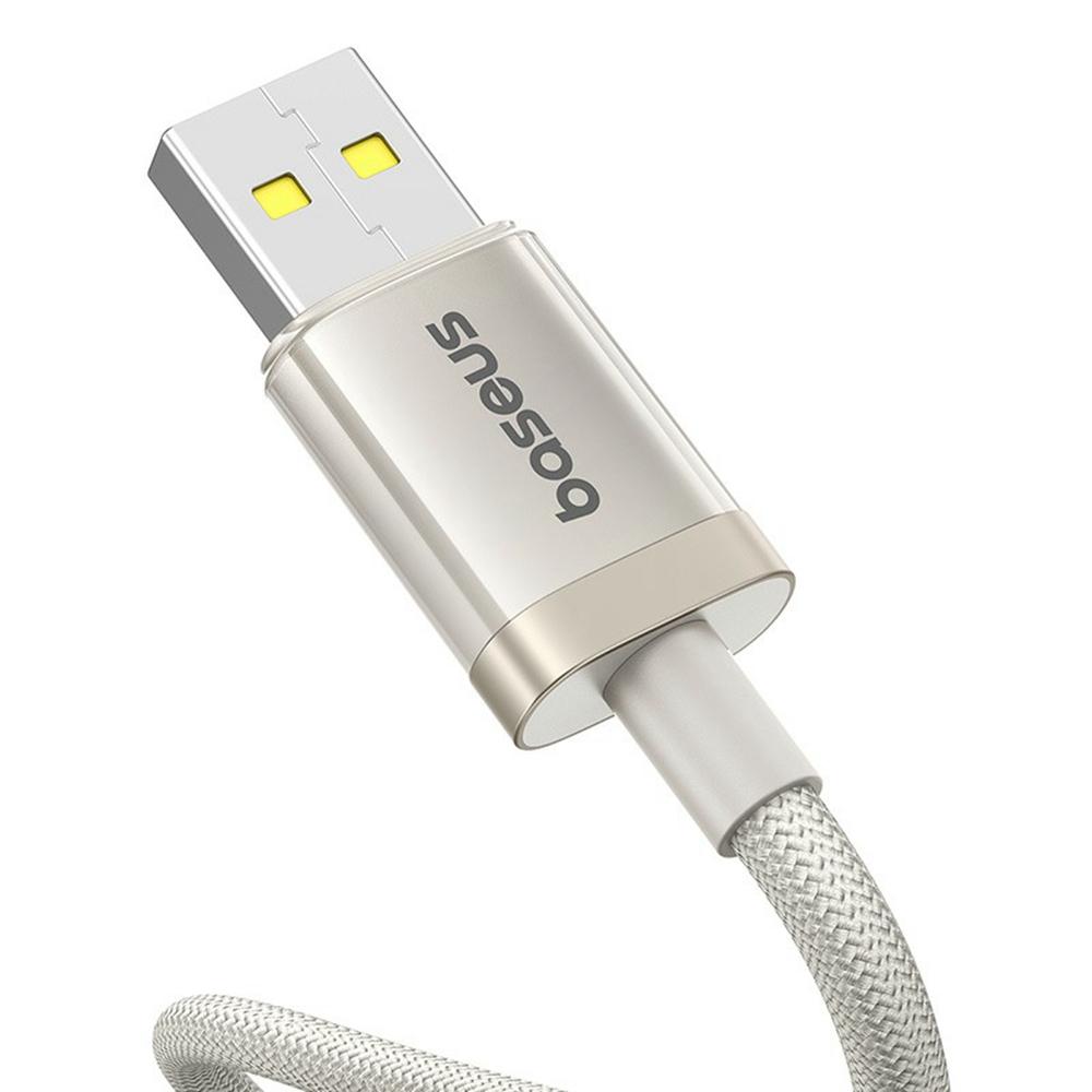 

BASEUS 1m Titanium Alloy 100W Fast Charging Cable USB-A to USB-C Nylon Braided Wire A