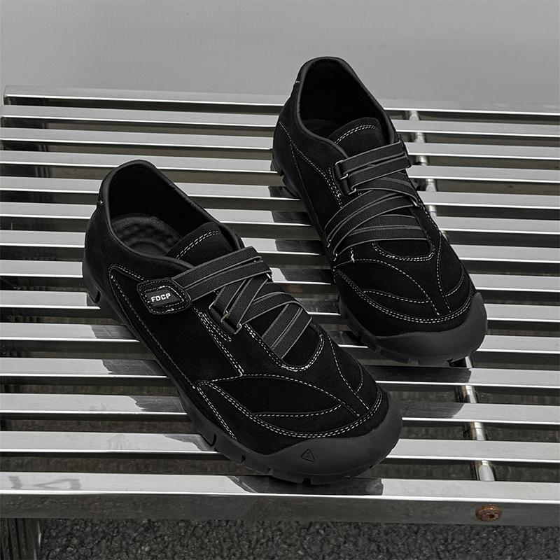 Fashion Lightweight Men's Casual Leather Shoes Comfortable Walking Shoes Daily Wear Hiking Shoes Leisure Walk Treking Footwear Sneakers