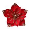 Gold Dust Christmas Flower Christmas Tree Ornament Accessories Christmas Wreath Ornament Christmas Decoration Flower Head False Flower