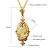 100% Sterling Silver 925 Citrine Necklace Women Luxury 10*14mm 8ct Oval Yellow Stone Pendant Victoria Style Jewelry Gift Female
