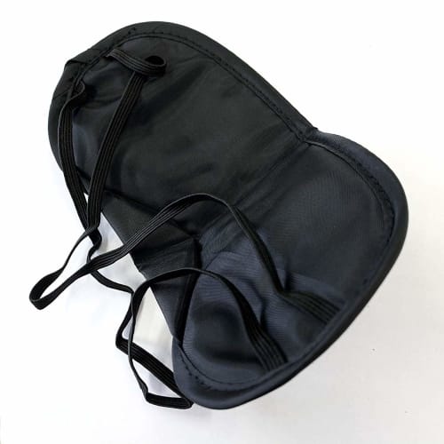 Disposable Eye Masks, Individually Wrapped, Black, One Size Fits All, Commercial Amenity (100 Count)