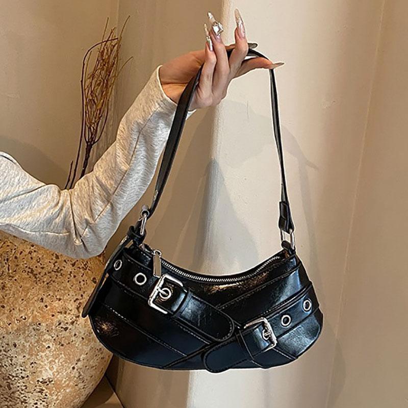 Damskie retro czerwone torby ze skóry PU uniwersalne torby na jedno ramię proste damskie torby wiszące modne torby nowe