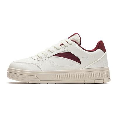 Shock Absorbing Durable Lightweight Low Top Sneakers Men Sneakers White Red 912418061-3