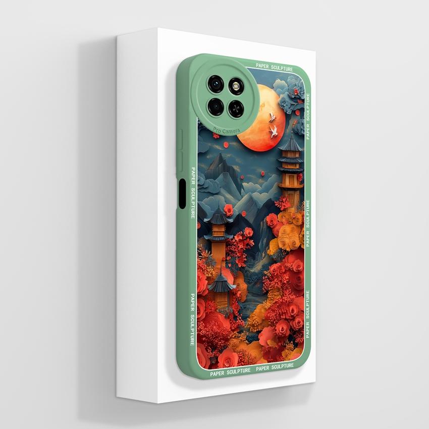 Für itel S23 S24 S25 P55 P65 A70 A80 Liebliches Katzen Handyhülle Kameraschutz Flüssigsilikon Hohe Qualität Anti-Fingerabdruck Hülle Für itel Bumper Capa