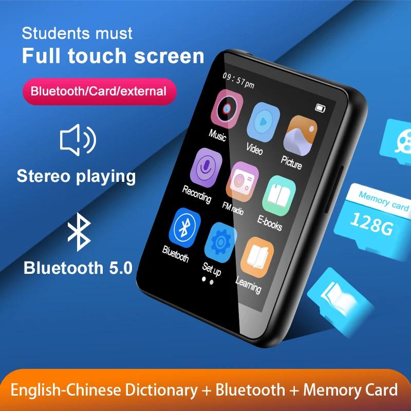 2.5inch Full Screen mp3 mp4 Walkman Student Version Mini Ultra-thin Bluetooth Portable Touch Screen mp5 Music Player Support Car