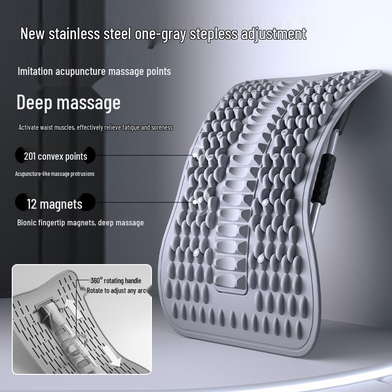 

Enhanced Lumbar Soother: Spinal Stretch & Support Massager