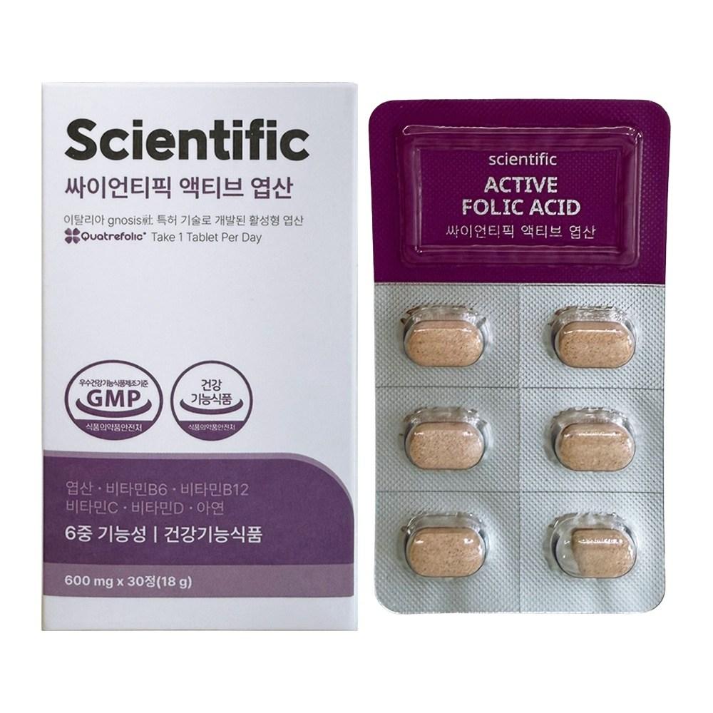Scientific Active Folic Acid 1 Pcs, 30 Tablets