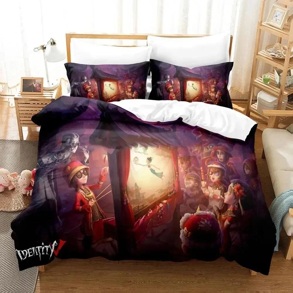 Anime Game Identity V Comfortable Duvet Quilt Cover Pillowcase Bedding Set Children Bedroom Decoration Home Textile