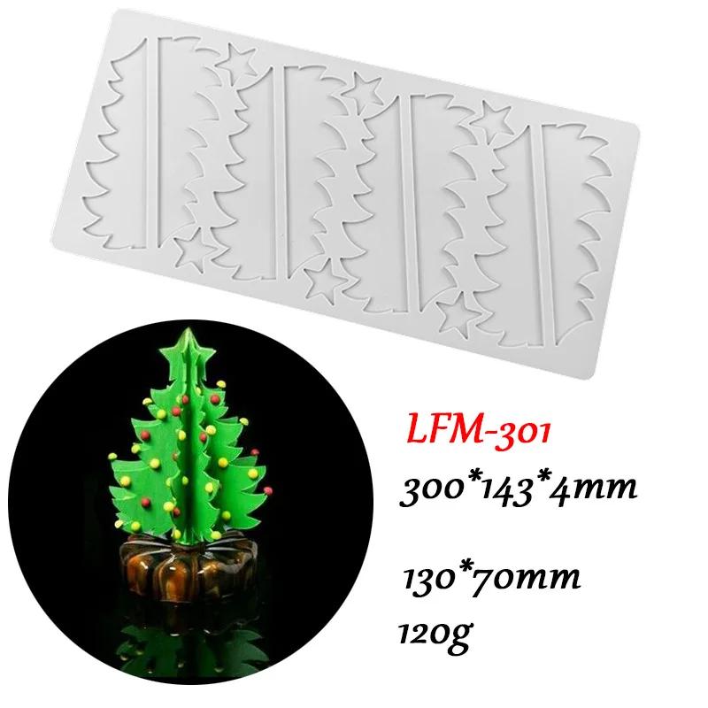 Christmas Snowflake Daisy Chocolate Silicone Mold Christmas Tree Feather Cherry Blossom Baking Mould Petal Western Cake Decor