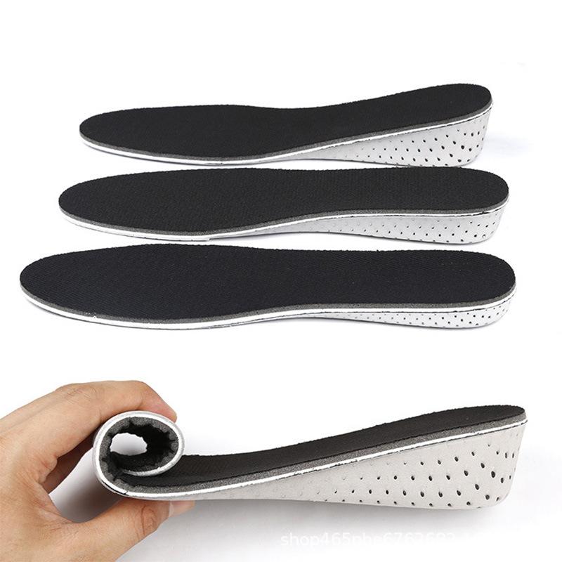1 Pair 2 Centimeters EVA Memory Cotton Insole Invisible Inner Height-increasing Pad Sports Warm Full Pad Half Pad Men's and Women's High Heels
