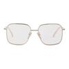 Simple and Elegant Design Metal Irregular Shape Sunglasses Women's Gold