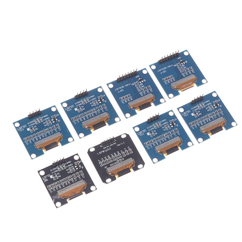 1 Stück 1,3 Zoll OLED-Modul Spi/Iic Kommunikation Weiß/Blau Farbe 128x64 1,3 Zoll OLED LCD LED-Display-Modul 1,3" OLED-Modul