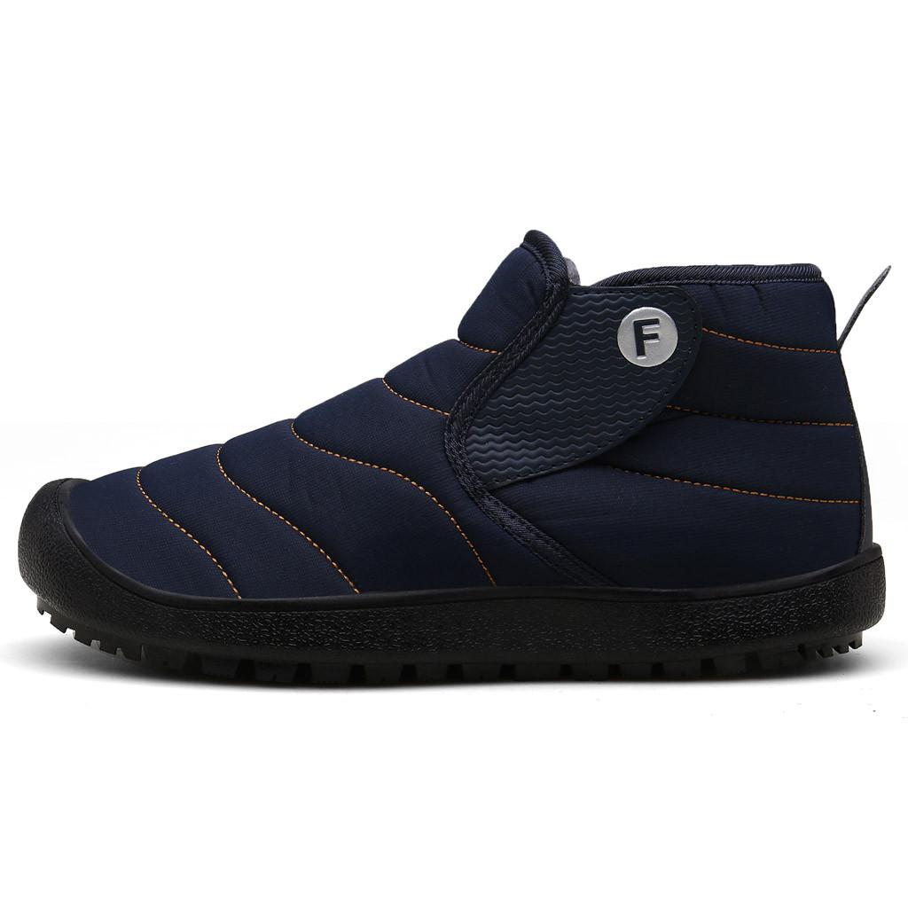 Fashion Men's Plus Velvet Warm Outdoor Sports Shoes Waterproof Snow Cotton Boots