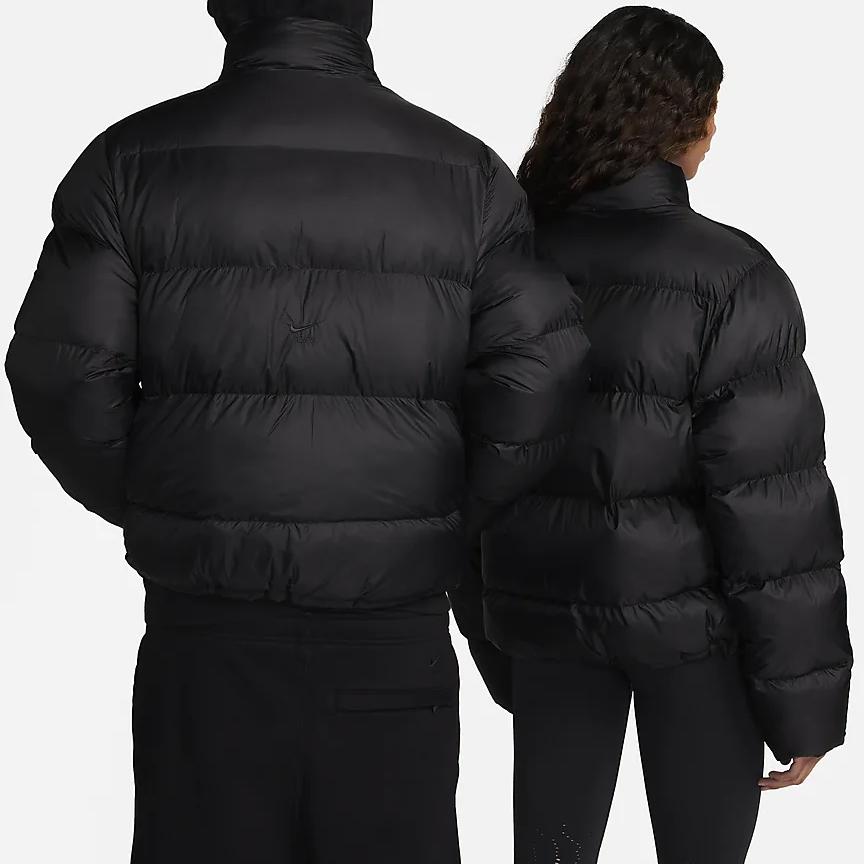 Nike X MMW Jednobarevná bunda se stojáčkem na zip s dlouhým rukávem Unisex bunda Černá DR5359-010