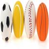 Pack 2.4" Quietsch Latex Welpen Hundespielzeug Ball Sportbälle Sets Apportieren Interaktives Spielzeug für kleinen Hund Verschiedene Farben