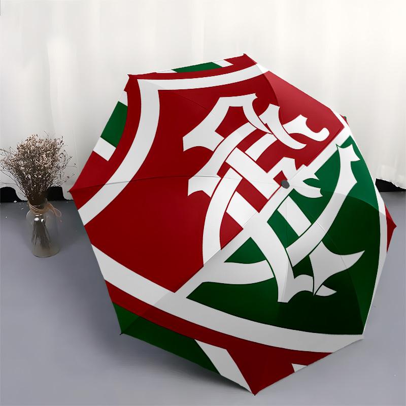 Flamengo, Badge Automatic Opening and Closing, 8 rib Structure Portable Umbrella, Suitable for Men and Women in All Seasons  Perfect Gift fo