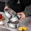 8pcs Stackable Stainless Steel Food Storage Containers with Airtight Lids, Suitable for Microwave and Meal Prep Use