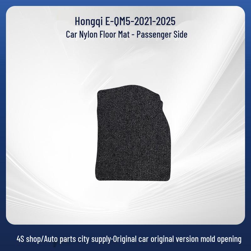 Durable Black Nylon Floor Mats for Hongqi E-QM5 (2021-2025) - Wear-Resistant