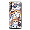 Colorful Cat Design Phone Case for Samsung Galaxy S26 S25 S24 S23 S22 S20 S21 FE Ultra S25 Edge Plus 5G Soft TPU Cover Funda Bag