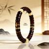 Unisex Sandalwood Tablet Cloud Bracelet: Ethnic Style with Straight-Cut Literary Design
