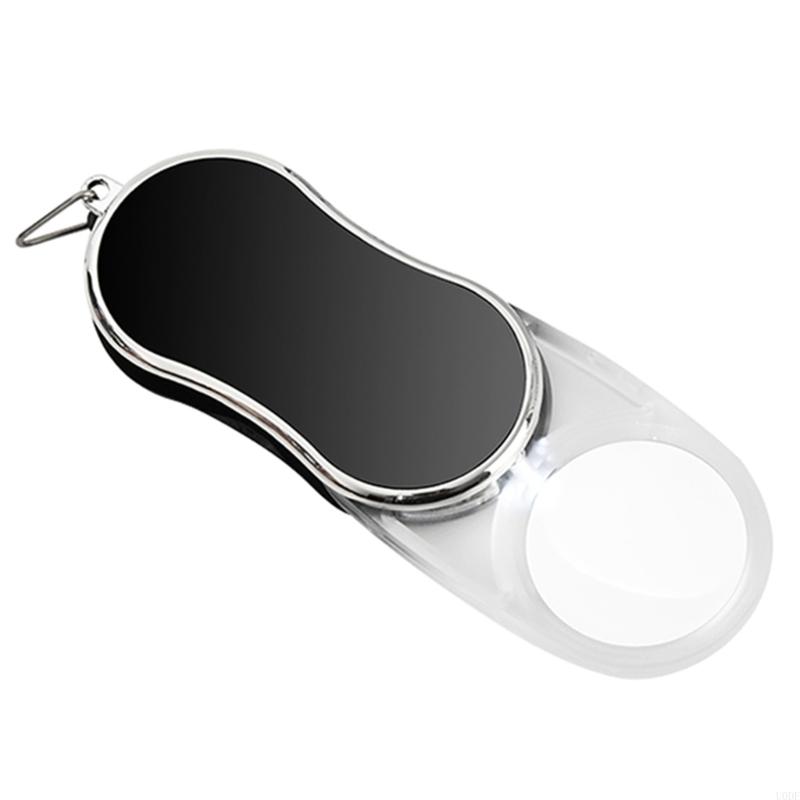 

Multipurpose Folding Magnifier with Not Slip Handle Clear Space Saving LED Magnification for Detailed Inspection Tasks чорний
