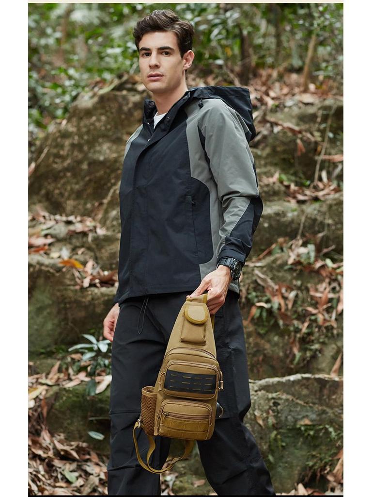 Yuebao Camouflage Tactical Outdoor Shoulder Bag - Durable, Sun-Resistant, Multi-Function Chest Crossbody Bag