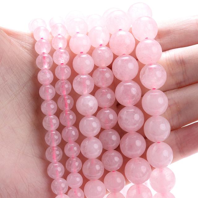 Natural Round Stone 4 6 8 10 12mm Tiger Eye Crystals Lava Turquoises Jades Loose Bead for Jewelry Making DIY Bracelet Needlework