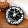 1 PC Automatic Folding Umbrella - Baphomet Symbol Occult Artwork Pattern, Portable & Foldable Design with 8 Ribs, Christmas Birthday Gifts
