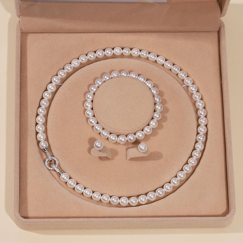 Elegante Collana di Perle di Conchiglia Profonda - Perfetto Regalo per la Festa della Mamma