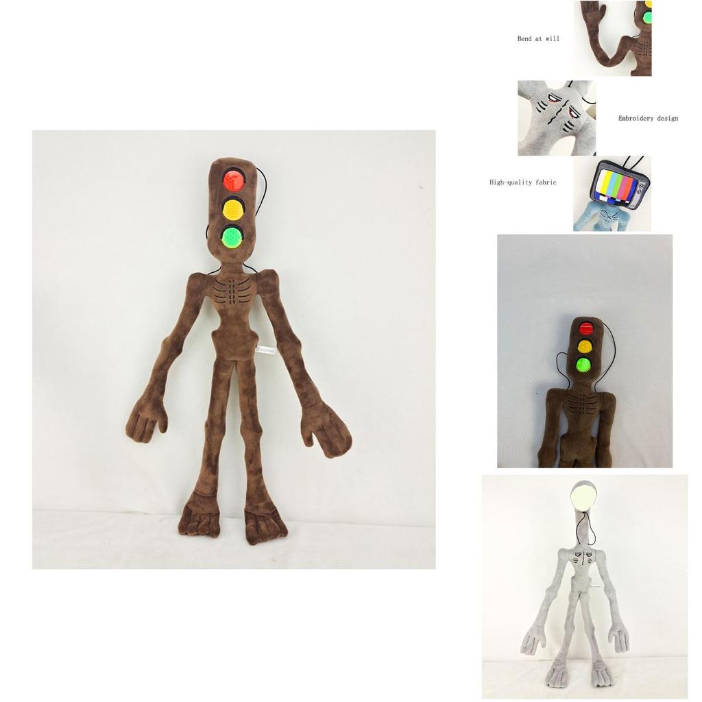 Cuddly 21" Anime Scp Siren Head Plush Toy Bendable Doll For Horror Fans