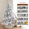 2M Luminous White Flocked Christmas Tree for Home or Window Decoration