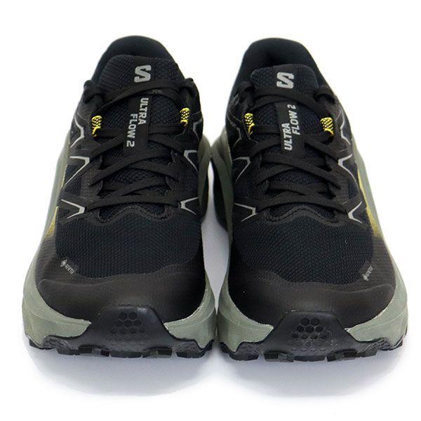 Б/у Мужские кроссовки для трейлраннинга Salomon L47883200 ULTRA FLOW 2 GORE-TEX Черный Sedona Sage Incaberry SL084 25.5см