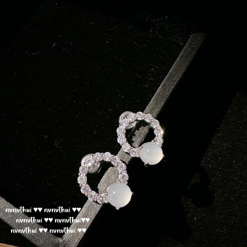 Ice Seed, Chalcedony Water Drop Gem Necklace, Water Spirit, High Ice Chalcedony Flower Earrings, Lychee Frozen Ring.