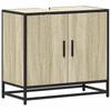 Bathroom Vanity Cabinet Sonoma Oak Finish 65 X 33 X 60 Cm Particleboard