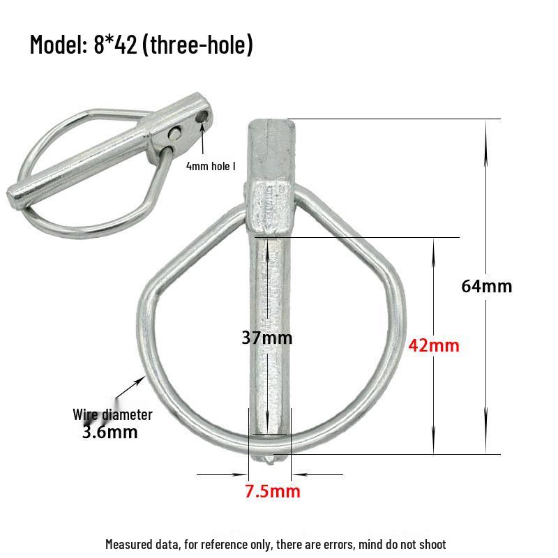 DIN11023 Heavy Duty Lynch Pin Safety O-Pin Rotary Tiller Hitch Spring Pin.