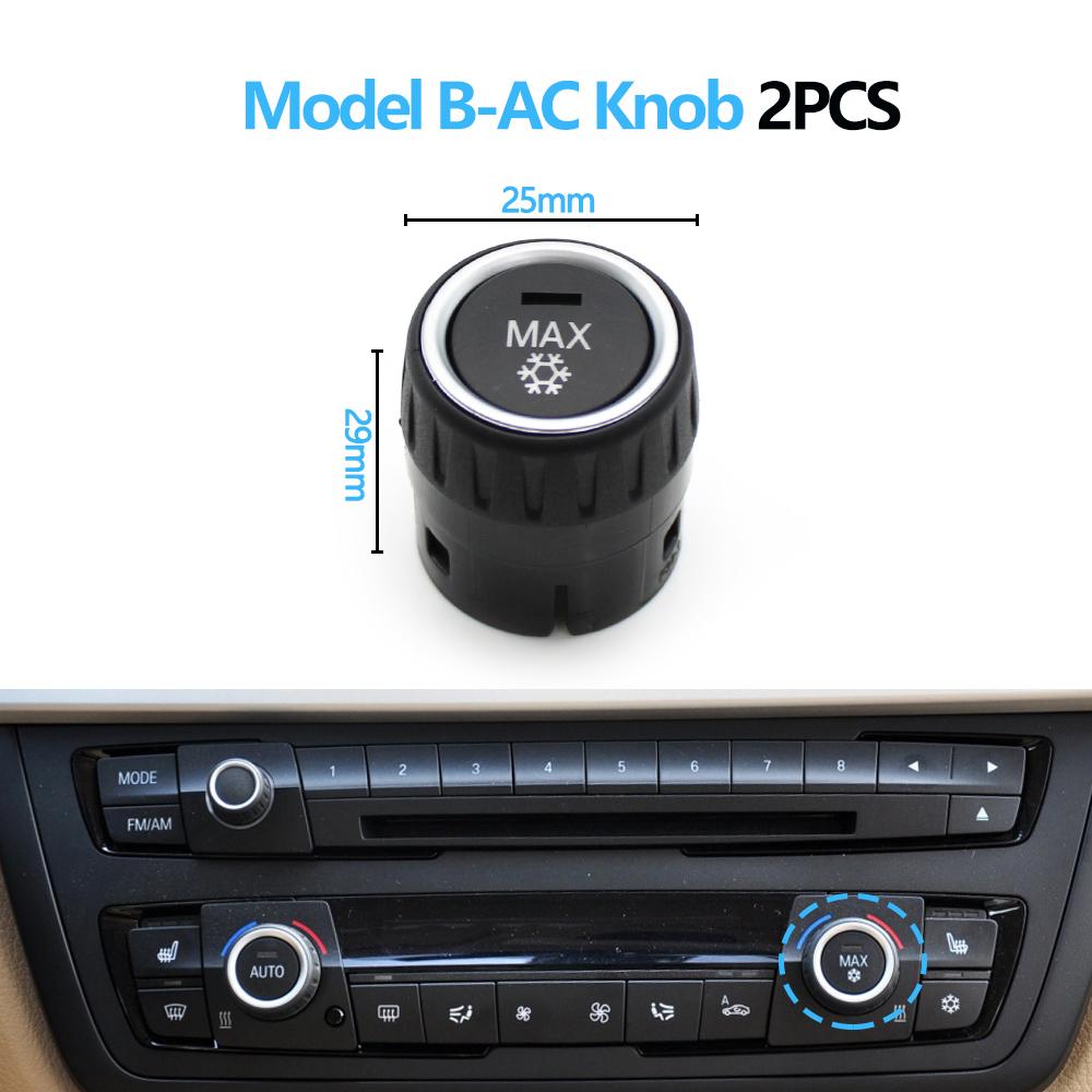 AC Heater Climate Control Switch Button Radio Volume Knob Cover For BMW 1 2 3 4 M4 Series F20 F21 F22 F87 F30 F31 F34 F32 F36