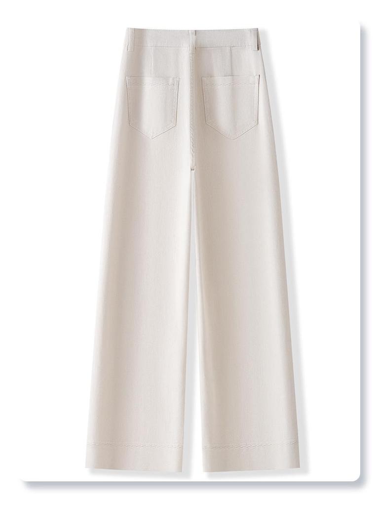 Women's Yellow High-Waist Slimming Straight Leg Jeans - Spring 2025 Collection