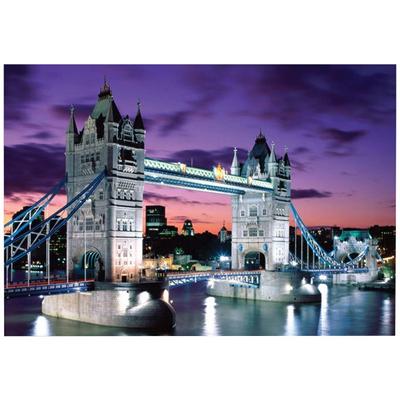 Quebra-cabeça Add One Tower Bridge, 1.000p, cores misturadas, quebra-cabeça de 1.000 peças, jogos infantis, brinquedos educativos