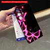 2DFlat Samsung Phone Case Glowing Pink Butterflies with Sparkle Stars Applicable To Galaxy S23 S24 S25ULTRA S26 A12 A14 A15 A16 A54 A55