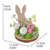 Easter Eggs Rabbit Decorations Wood Plastic Indoor Outdoo Family Activity Supplies Desktop Ornament