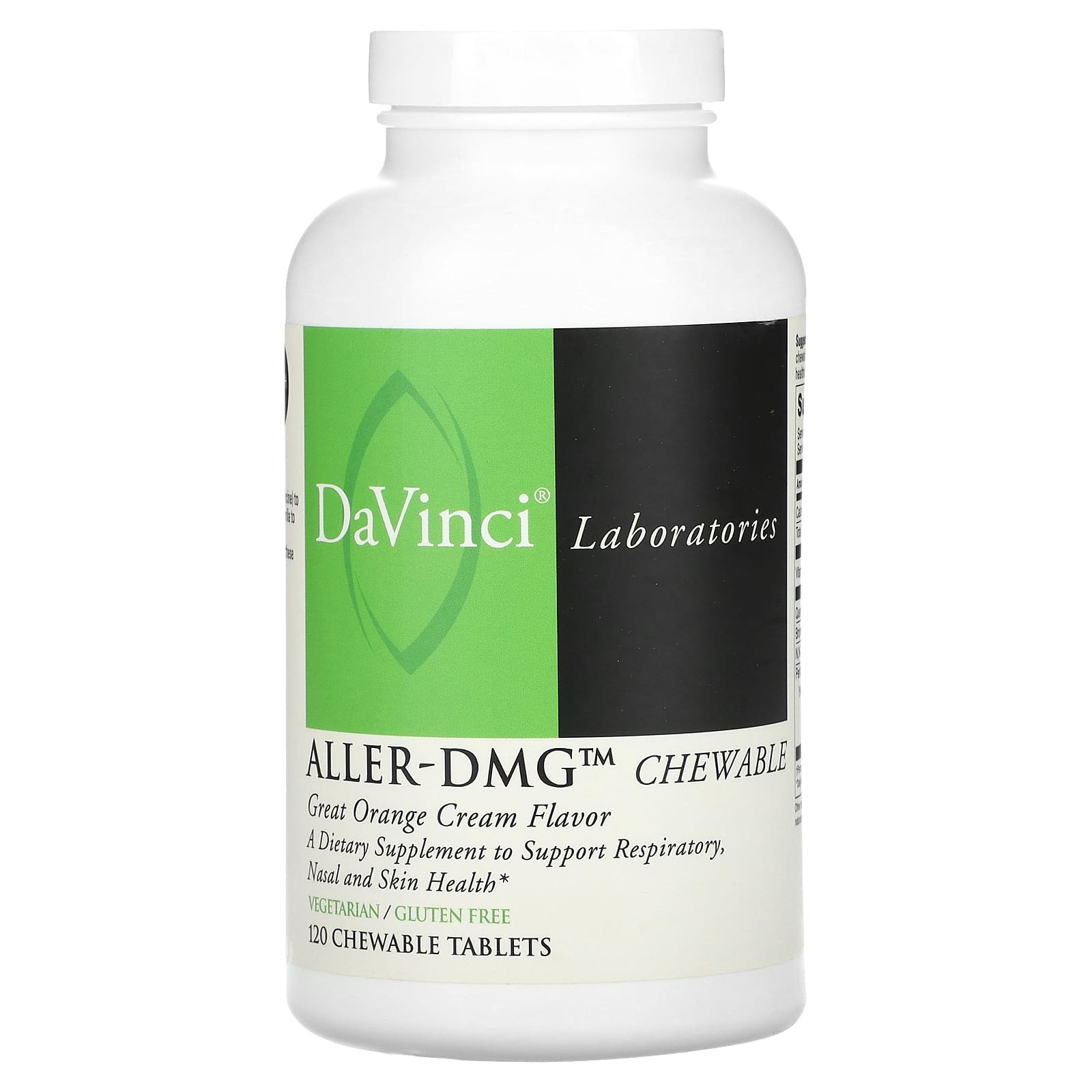 

Aller-Dmg Chewable, Great Orange Cream, Chewable Tablets 120 Tablets