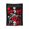 Fox Samurai Japanese Anime Coral Fleece Plush Throw Blanket Inuyashas Blanket for Bed Couch Ultra-Soft Quilt,