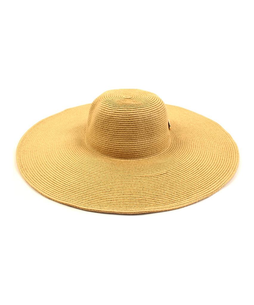 Yunibeosyeolkemiseuteuli Long Beige Wire Cloche Hat Gd Summer Fedora