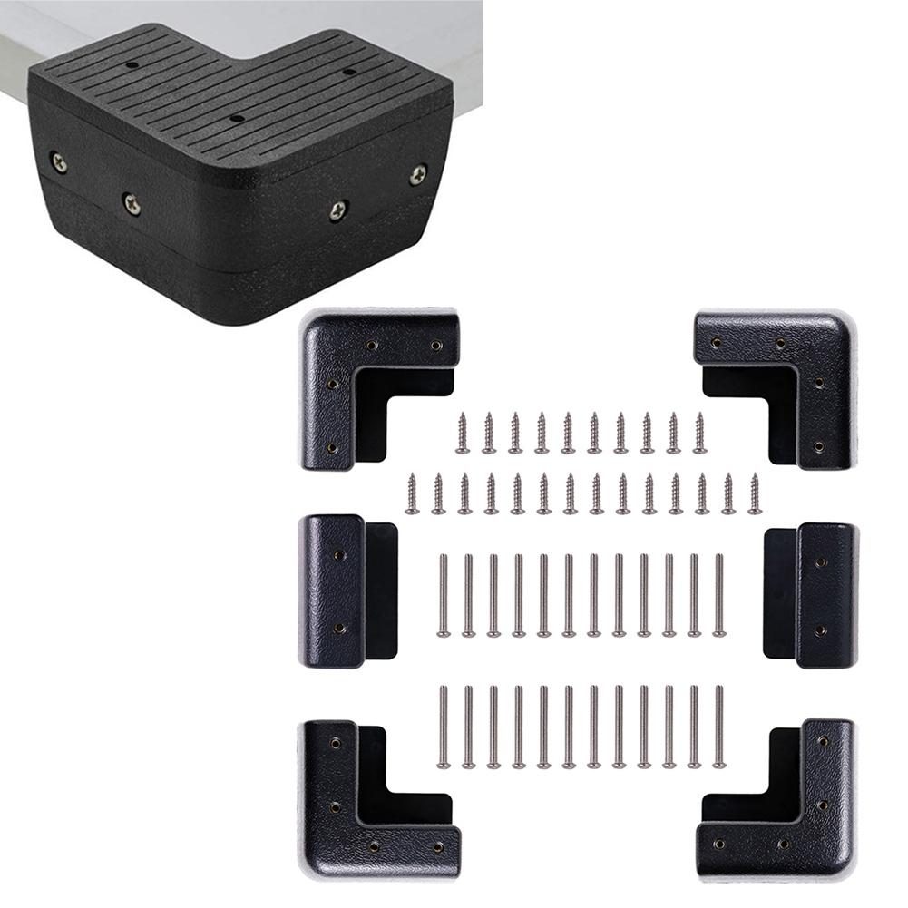 

Black ABS Bracket Kit UV Resistant Material Wind Deflector Function Easy Glue Installation Includes 6 Brackets China Mainland