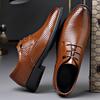 Fashion Summer New Business Breathable Hollow Leather Shoes Men's British Large Size Sandals Korean Casual Fashion Dress Shoes Male