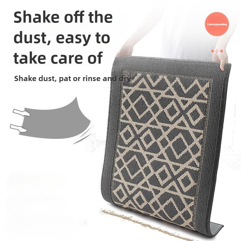 Entrance Door Mat for Hallway Skin-Friendly Polypropylene Woven Carpet Texture Anti-Slip Dustproof Durable & Safe Floor Rug