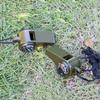 1/2pc 3 in 1 Emergency Survival Whistle Compass Thermometer Referee Whistle Camping Hiking Outdoor Multifunction Whistle