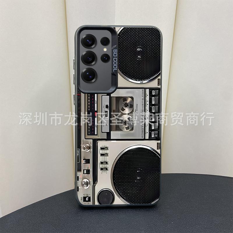 Applicable to Samsung Color Silver Case S24/S25ULTRA Record Galaxy S23/NOTE20 Mobile Phone Case