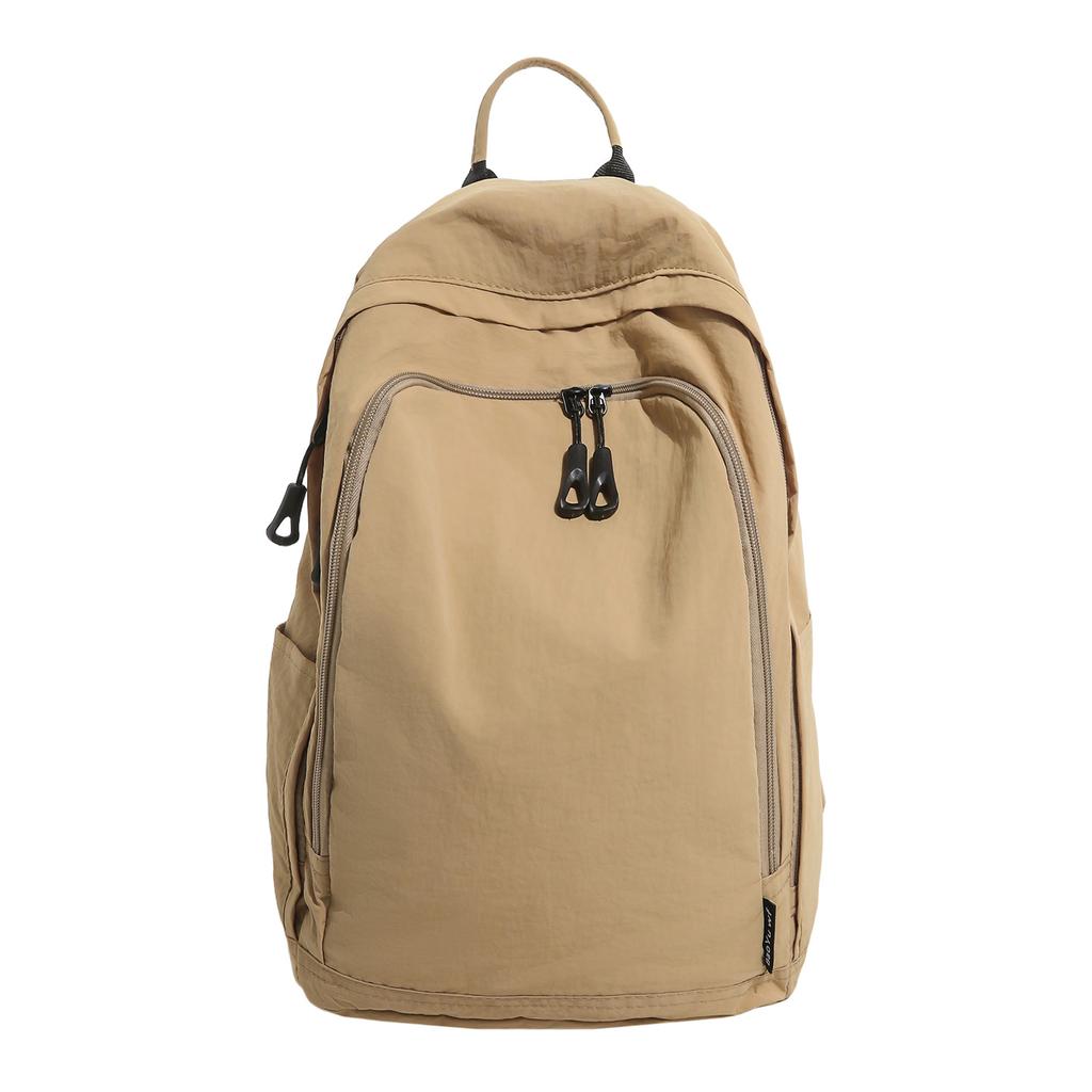 Schoolbag Hot Sale Washed Canvas Backpack Female Simple Large Capacity High School College Student School Bag Commuter Travel Backpack Male