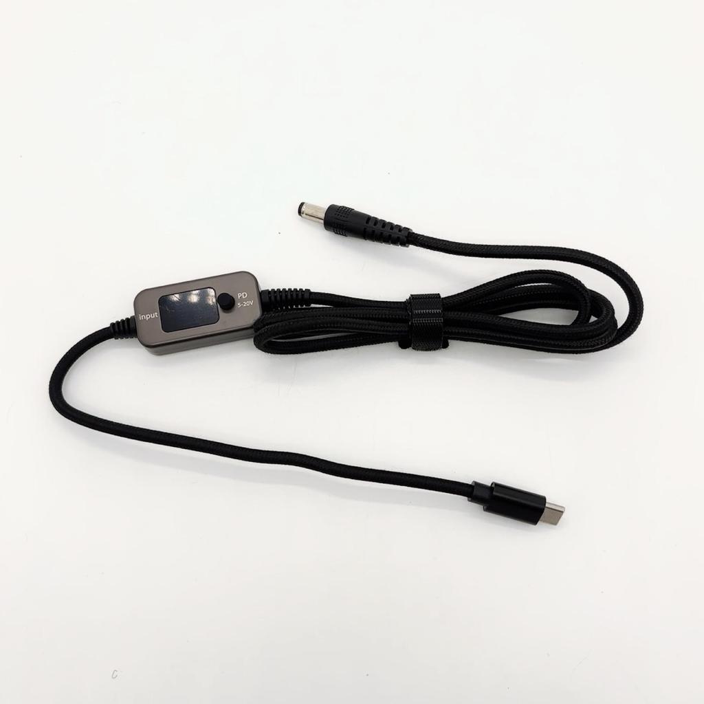 Adjustable Voltage PD Cable: Type-C To DC, Fast Charging for Routers & Laptops (Set of 34)